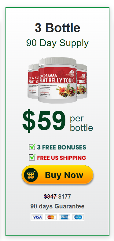 Okinawa Flat Belly Tonic 3 bottle