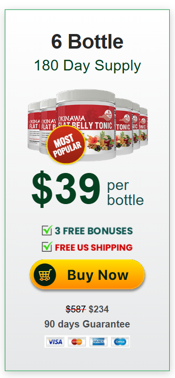 Okinawa Flat Belly Tonic 6 bottle